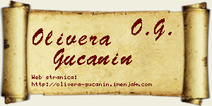 Olivera Gučanin vizit kartica